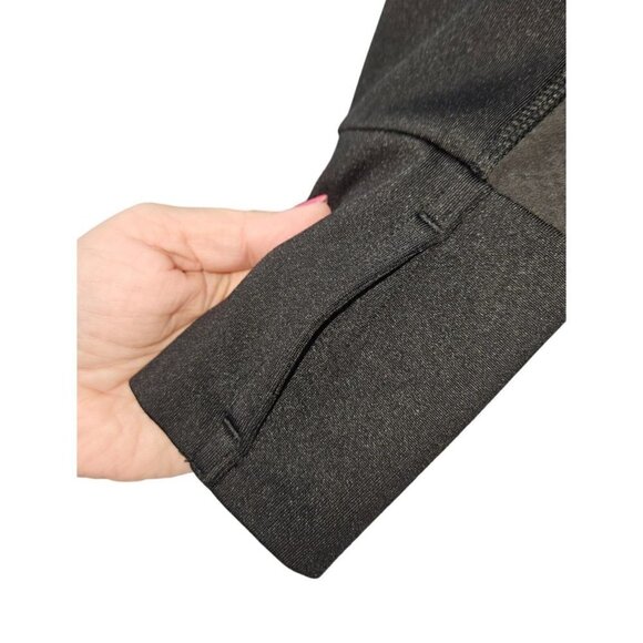 Athleta Womens Pullover Hoodie Sweatshirt Kangaroo Zip Pocket Medium 8 10 Black - Picture 14 of 16